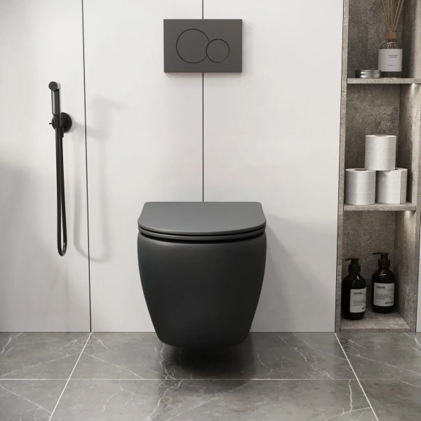 Унитаз подвесной безободковый Grossman  GR-4411BMSQ с сиденьем микролифт