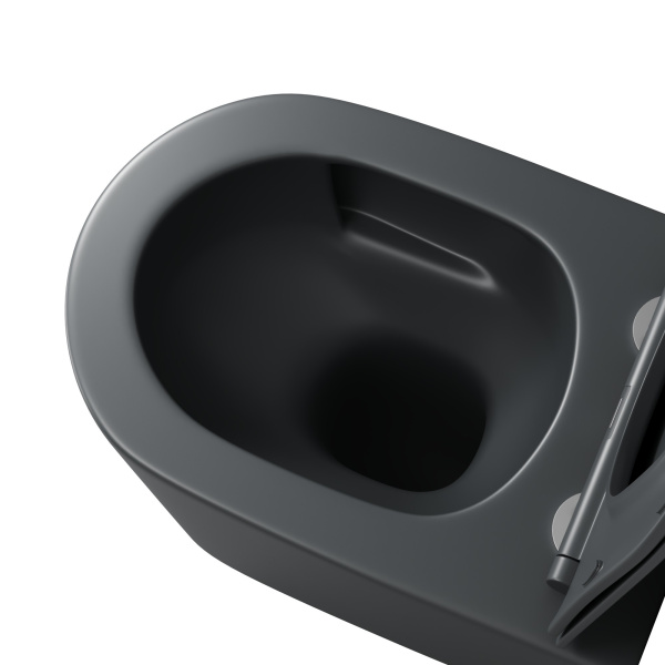 Унитаз подвесной безободковый Grossman  GR-4499GMSQ с сиденьем микролифт