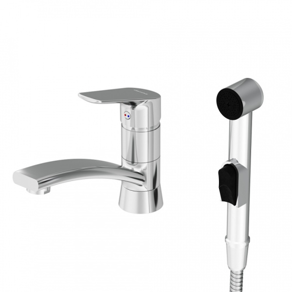 Смеситель для раковины с гигиеническим душем Damixa Origin Bit 770230000