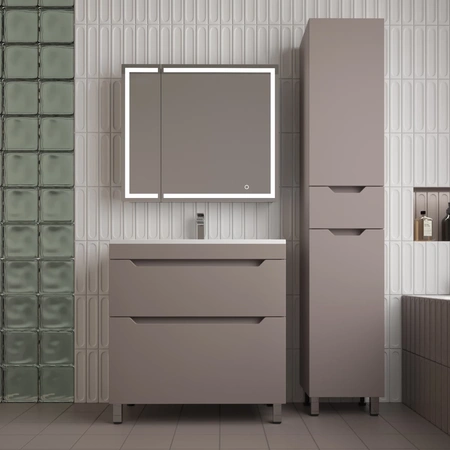 Тумба напольная без раковины 80 см Style Line Остин ЛС-00002398 тауп матовый