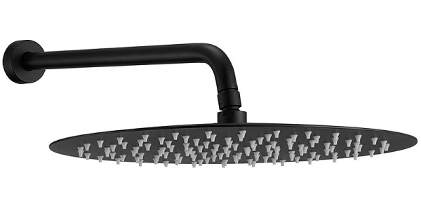 Верхний душ Berges Wasserhaus Ventas R Black 074004