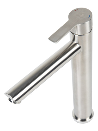 Смеситель для накладной раковины однорычажный высокий Agger Easy A3112122 сатин матовый