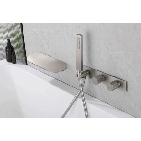 Смеситель ABBER Rund AF8731SP для ванны скрытого монтажа, сатин