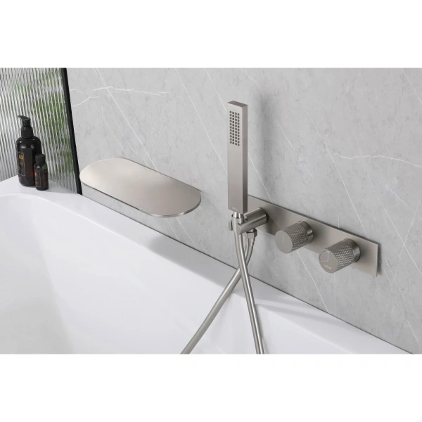 Смеситель ABBER Rund AF8731SP для ванны скрытого монтажа, сатин