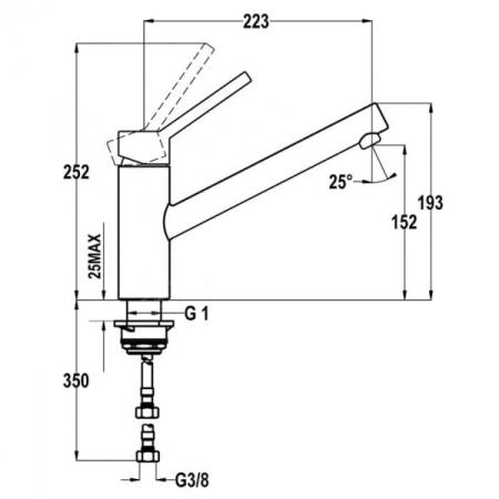 Смеситель для кухни TEKA VITA 249190200 (24.919.02.00)