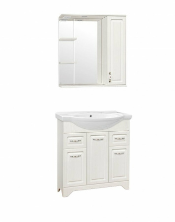 Зеркало-шкаф Style Line Олеандр-2 75 (75x83) ЛС-00000203 бежевый