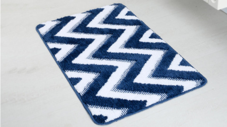 Коврик для ванной Fixsen River  темно-синий 50х80 см.  FX-5004M