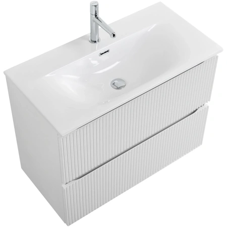 Тумба под раковину 80 BelBagno Uno UNO-MINI-800-2C-SO-BO белый матовый, без раковины