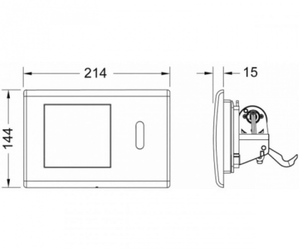 Смывная панель TECE PLANUS 9240361
