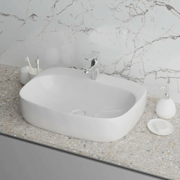 Раковина накладная (59,5х42,5) Grossman  GR-3027, белый