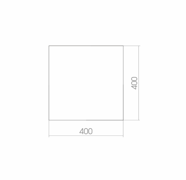 Зеркало (40х40) Silver Mirrors Квадрат 00000081