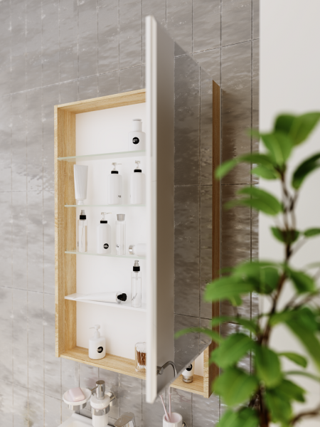 Зеркало-шкаф (60х90) 1Marka  Mira 60 У84861