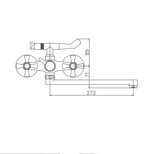 Смеситель для ванны Cron CN2142