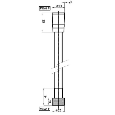 Душевой шланг 125 см Bossini Cromolux A00167B.030.1 хром