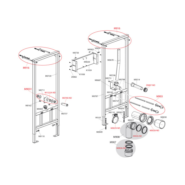 Инсталляция для подвесного унитаза и сенсорного устройства Alcaplast A114S/1200