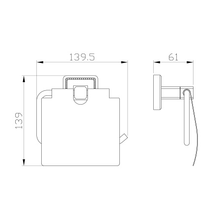 Держатель для туалетной бумаги с крышкой WONZON & WOGHAND ROMA, бронза WW-7226