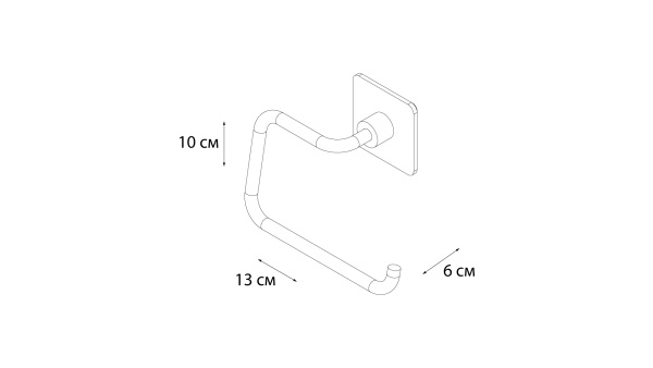 Держатель запасного рулона FIXSEN Square FX-93110B