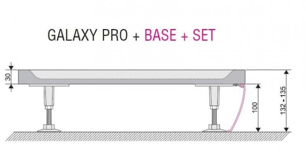 Панель для поддона 100x80 Ravak Gigant Pro SET L XA83AL01010