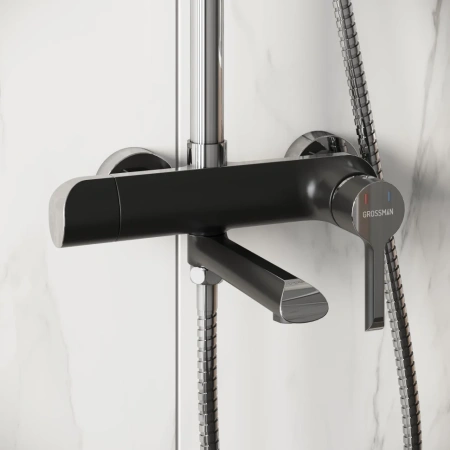 Душевая система Grossman Alba 500.K35.06.100/210 хром с черным