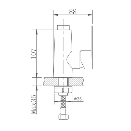 Основание смесителя для кухни Haiba HB73801-2