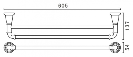 Полотенцедержатель Art&Max AM-3648AW-Do