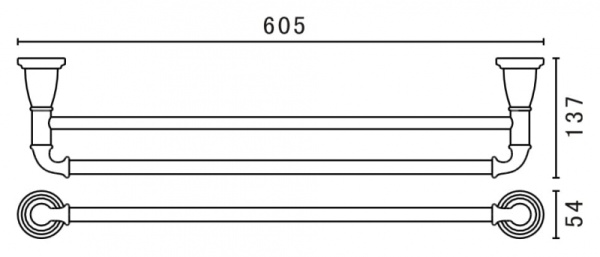 Полотенцедержатель Art&Max AM-3648AW-Do Полотенцедержатель Art&Max AM-3648AW-Do