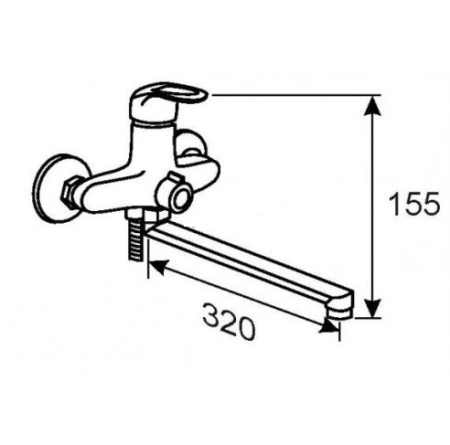 Смеситель для ванны Hansen H22031