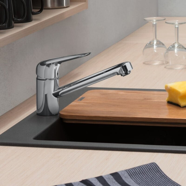 Смеситель для кухни однорычажный CoolStart Eco Hansgrohe  Logis M31 71866000 хром