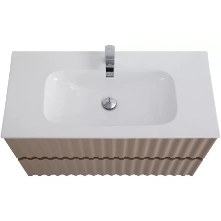 База под раковину Art&Max Еlegant AM-ELEGANT-800-2C-SO-CM-LED Капучино матовый