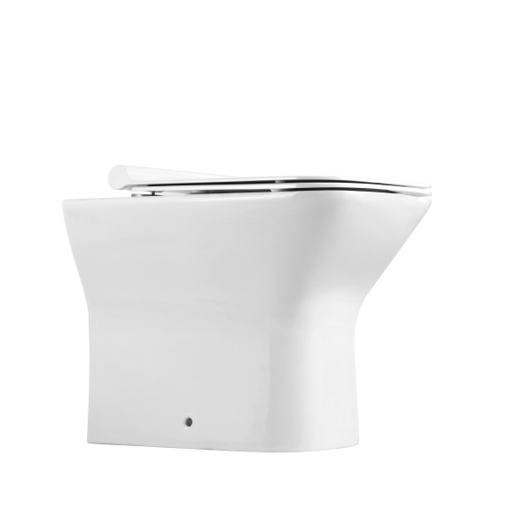 Унитаз приставной Agger AT02200 безободковый, сиденье с микролифтом