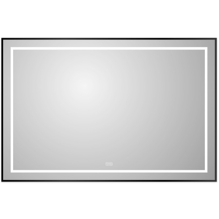 Зеркало (120х80) BelBagno Kraft SPC-KRAFT-1200-800-LED-TCH-WARM-NERO с подсветкой