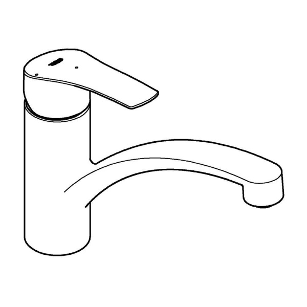 Смеситель однорычажный для мойки Grohe Eurosmart 30260 003 (30260003) хром