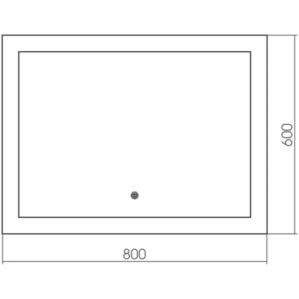 Зеркало (80х60) Grossman Сlassic 180600 с сенсорным выключателем