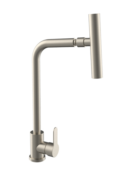 Смеситель для кухни однорычажный Orange Steel M99-009ni никель