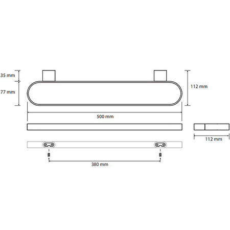 Полотенцедержатель двойной Bemeta Organic 157104401