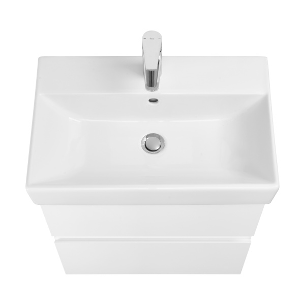 Тумба под раковину Roca Oleta 60 белый матовый, 2 ящика, A857639501