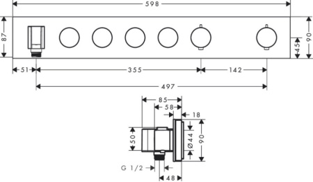 Смеситель Axor Select 18357000
