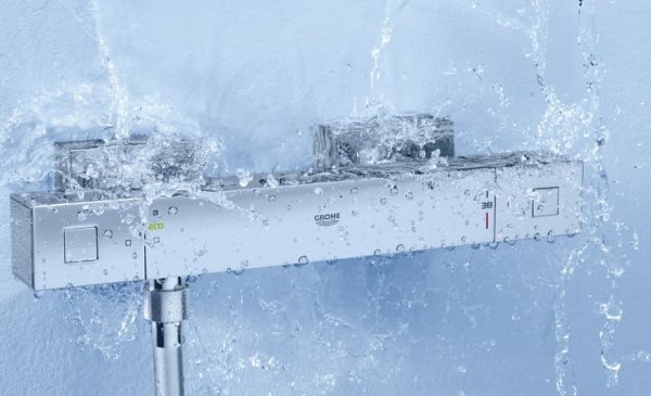 Термостат для душа, Grohe Grohtherm Cube 34491 000 (34491000) хром Термостат для душа, Grohe Grohtherm Cube 34491 000 (34491000) хром