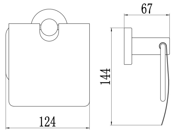 Держатель для туалетной бумаги с крышкой Savol 56 S-005651