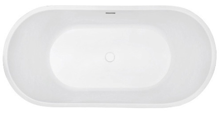 Акриловая ванна (170х80) ABBER AB9209 без гидромассажа, белый
