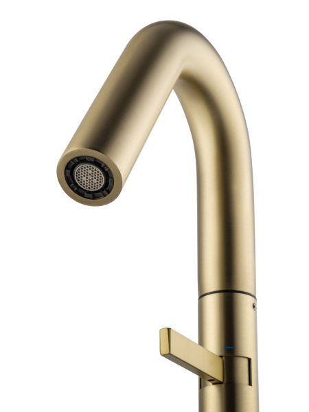 Смеситель для раковины высокий WONZON & WOGHAND, брашированное золото WW-6068-BG Смеситель для раковины высокий WONZON & WOGHAND, брашированное золото WW-6068-BG