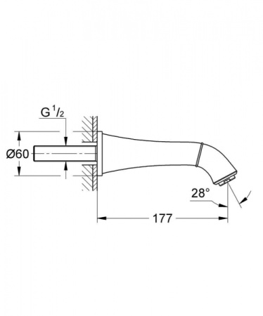Излив для Grandera Grohe 16516IG5