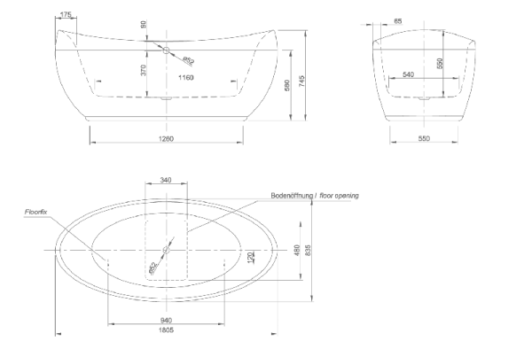 Ванна акриловая Knief Venice 0100-083-06