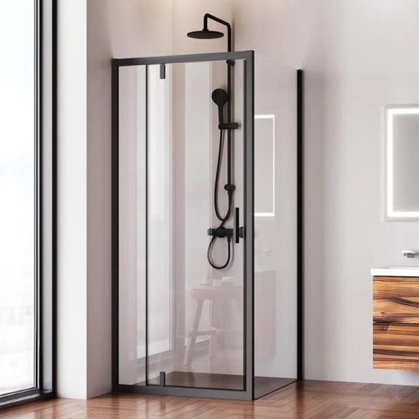 Душевой уголок (90х90) Am.Pm Gem W90G-404-9090-BT черный