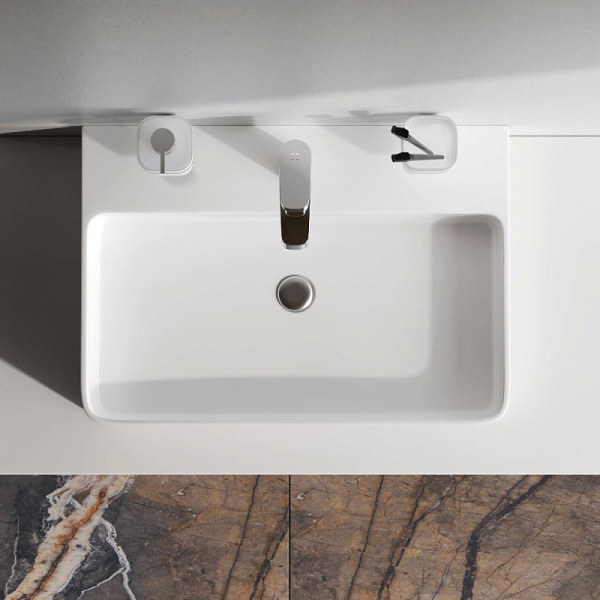 Раковина накладная (60х42) Am.Pm Func M8FWCC10601WG белый