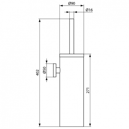 Туалетный ершик Ideal Standard IOM A9128MY