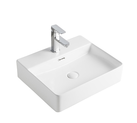 Раковина накладная (50х42) Orange  B04-500W белый глянец