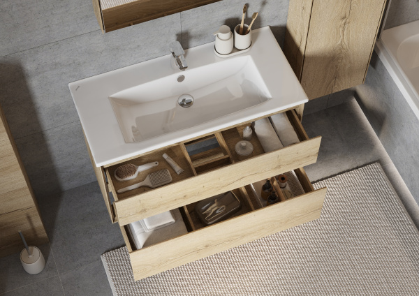 Тумба с раковиной Aquaton Либерти 100 1A2796K0LYC70