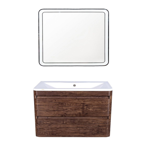 Тумба под раковину подвесная Style Line Атлантика СС-00002209 коричневый