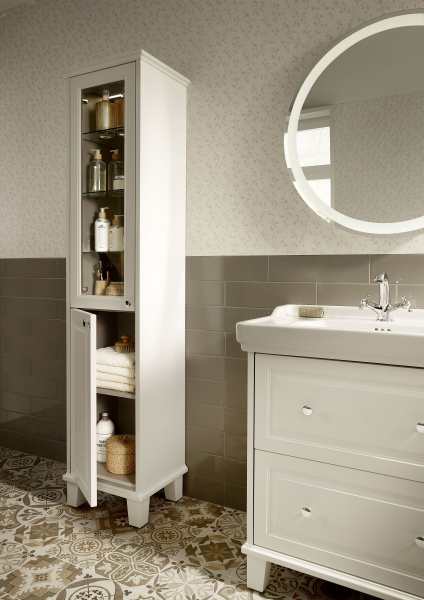 Пенал Roca Carmen 857137415 белый сатин